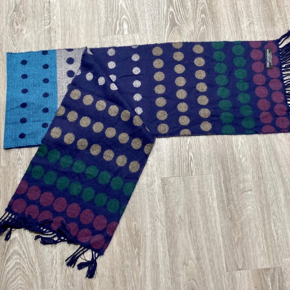 Unisex Scandi Girl Preppy Academia Cashmere Fringe Scarf Made in Scotland 64"…
